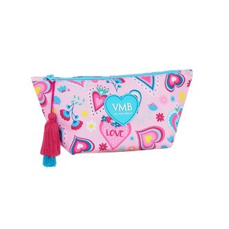 Kosmetická taška Vicky Martin Berrocal: vzor 12036 (objem 2,2 litrů|23 x 12 x 8 cm) růžový polyester