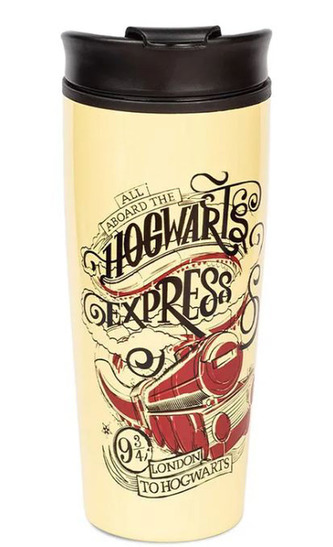 Nerezový cestovní hrnek Harry Potter: Bradavický express - Hogwarts Express (objem 425 ml)