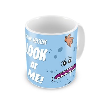 Keramický hrnek Ricky And Morty: Mr. Meeseeks (objem 300 ml) bílý
