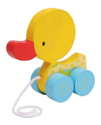 Small Foot Tahací hračka na provázku žluté kačátko