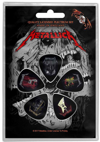 Kytarová trsátka Metallica: Guitars set 5 kusů