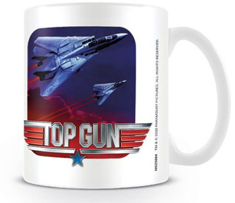 Bílý keramický hrnek Top Gun Maverick: Fighter Jets (objem 315 ml)