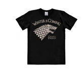 Pánské tričko Game Of Thrones: Winter Is Coming (3XL) černé bavlna