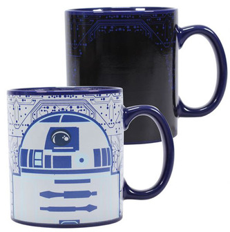 Modrý proměňovací keramický hrnek Star Wars|Hvězdné války: R2-D2 (objem 350 ML)