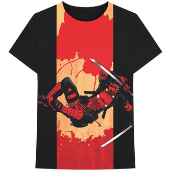 Pánské tričko Marvel: Deadpool Samurai (2XL) černé bavlna