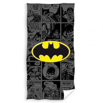 Osuška - ručník DC Comics|Batman: Logo (70 x 140 cm) černá bavlna
