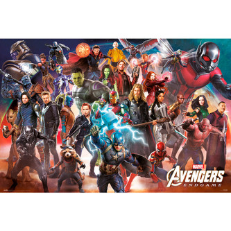 Plakát Avengers: Endgame Line Up (61 x 91,5 cm) 150 g