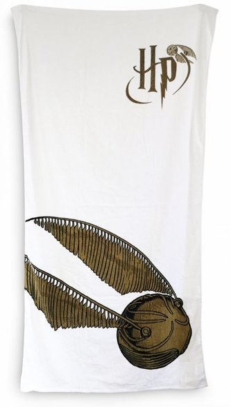 Osuška - ručník Harry Potter: Zlatonka - Golden Snitch (75 x 150 cm)