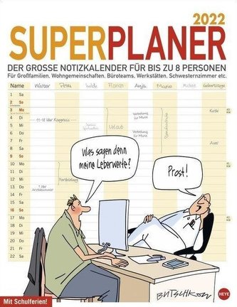 Butschkow Superplaner - Kalender 2022
