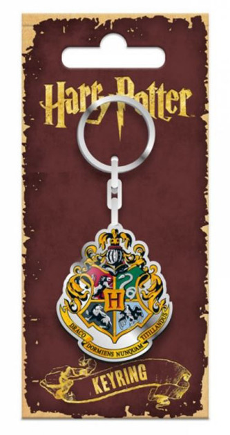 Přívěsek na klíče Harry Potter: Hogwarts (4 x 3) kovový