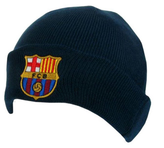 Zimní pletená čepice FC Barcelona: Přeložená (universální)
