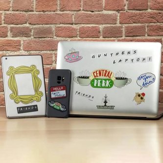 Set - 4 listy PVC samolepek na elektroniku Friends|Přátelé: Icons ()