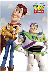 Plakát Disney|Toy Story|Příběh hraček: Woody & Buzz (61 x 91,5 cm)