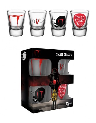 Sklenice štamprle IT: Set 4 kusy (objem ml|výška cm)