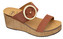 Scholl Zdravotní obuv - MALIBU` WEDGE Nub-W - Cognac 38