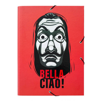 Složka s klopami La Casa De Papel|Papírový dům: Bella Ciao (26 x 34 x 2 cm)