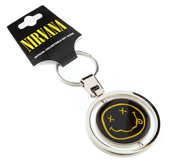 Klíčenka Nirvana: Smajlík (průměr 4,8 cm)