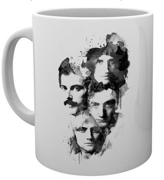 Keramický hrnek Queen: Faces (objem 300 ml) bílý