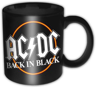Keramický hrnek AC/DC: Back In Black Circle (320 ml)