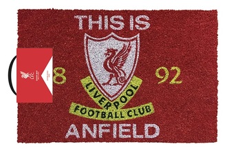 Rohožka Liverpool FC: This Is Anfield (60 x 40 cm) červená