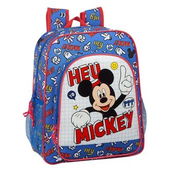Junior dětský batoh Mickey Mouse: vzor 12014 (objem 14,5 litrů|38 x 32 x 12 cm) modrý polyester