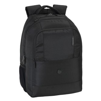 Batoh na laptop PC FC Barcelona: vzor 11662 (objem 20,6 litrů,30 x 43 x 16 cm) černý polyester