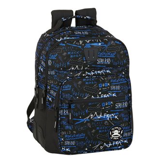 Školní batoh Paul Frank: vzor 12019 (objem 20 litrů|32 x 42 x 15 cm) černý polyester