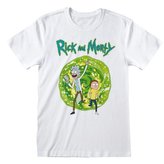 Pánské tričko Rick And Morty: Portal (XL) bílé bavlna