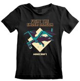 Dětské tričko Minecraft: Ender Dragon (12-13 let) černá bavlna