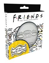 Tácky pod sklenice Friends|Přátelé: Central Perk set 4 kusů (průměr 8,9 cm) kovové