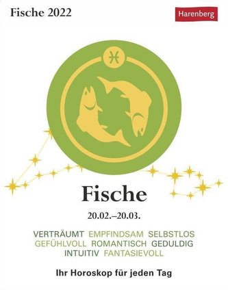 Sternzeichenkalender Fische 2022