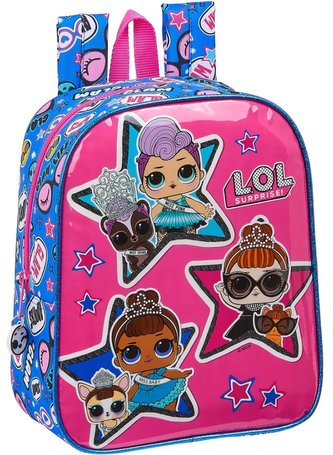 Dětský batoh L.O.L. Surprise: vzor 12020 (objem 6 litrů|22 x 27 x 10 cm) růžový polyester