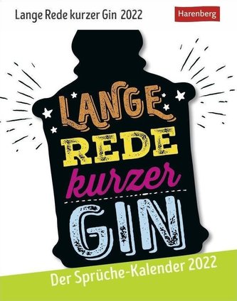 Lange Rede kurzer Gin Kalender 2022