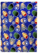Fleece deka Marvel: Avengers (160 x 120 cm) modrý polyester