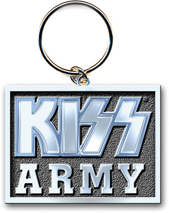 Přívěšek na klíče Kiss: Army Block (3,8 x 4,5 cm)