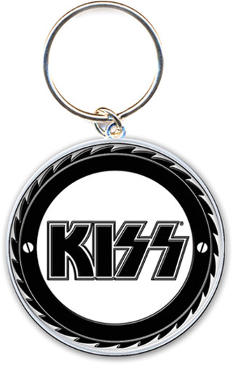 Přívěšek na klíče Kiss: Logo (průměr 3,8 cm)