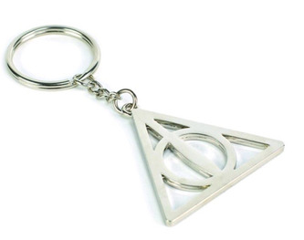 Kovový přívěsek Harry Potter: Deadly Hallows (7 x 15 cm)