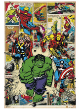 Plakát Marvel: Here Come The Heroes (61 x 91,5 cm) 150 g
