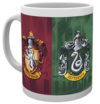 Keramický hrnek Harry Potter: All Crests (objem 300 ml) bílý