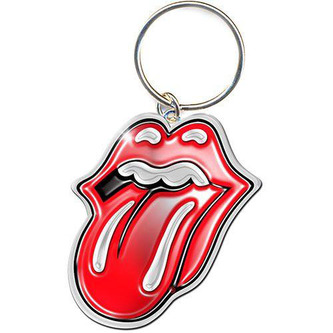 Přívěsek na klíče Rolling Stones: Classic Tongue (3,8 x 4,3 cm) kovový