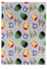 Fleece deka Marvel: Avengers (160 x 120 cm) šedý polyester