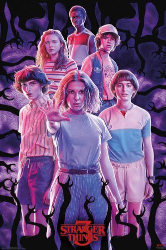 Plakát Stranger Things 3: Group (61 x 91,5 cm)