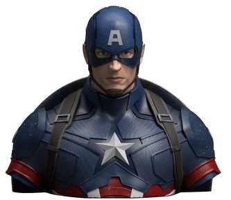 Pokladnička Marvel: Captain America (výška 17 cm)