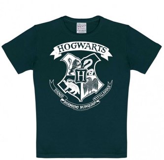 Dětské tričko Harry Potter: Erb Bradavic - Hogwarts Crest (výška 170-176 cm) černá bavlna