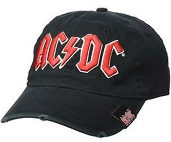 Kšiltovka AC/DC: Logo (nastavitelná) černá bavlna