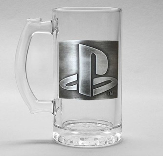 Sklenice korbel Playstation: Logo (objem 500 ml)