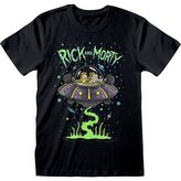 Pánské tričko Rick And Morty: Space Cruiser (L) černé bavlna