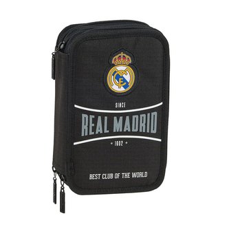 Školní pouydro FC Real Madrid: vzor 12024 (21 x 12 x 6 cm) černý polyester