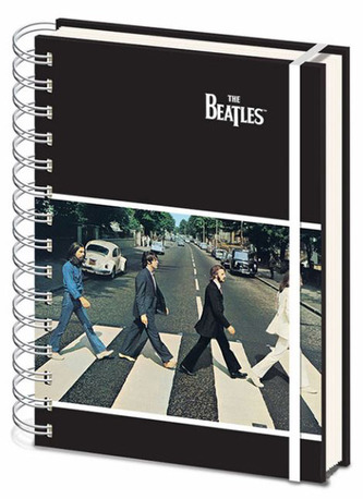 A5 blok - zápisník The Beatles: Abbey Road (14,8 x 21 cm) kroužková vazba