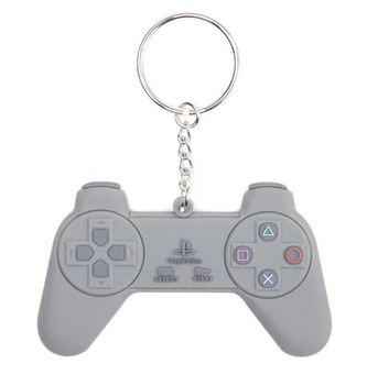 Přívěsek na klíče Playstation: Controller kovový (8 x 5 cm)